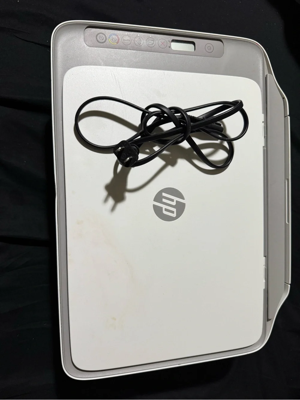HP White All-in-One Printer with Power Cord